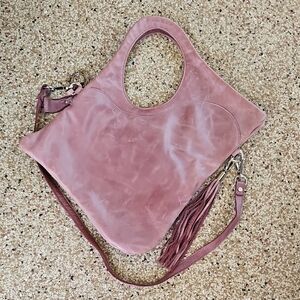 Carlo Cecchini Women’s Italian Handcrafted Calf Leather Bag Mauve Athena